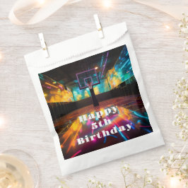 Levendige Basketbal Party Favor Bag Bedankzakje