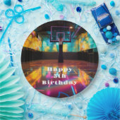 Levendige basketbalpartij papieren bordje (Feest)