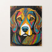 Levendige Beagle Pet Legpuzzel (Verticaal)