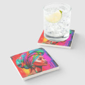 Levendige Beauty Serie 1 Stenen Onderzetter (Zijkant)