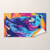 Levendige Beer kunst Bad Handdoek (Handdoek)