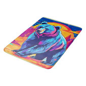 Levendige Beer kunst Badmat (Gekanteld)