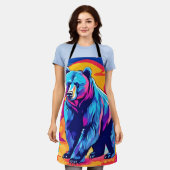 Levendige Beer kunst Schort (Gedragen)