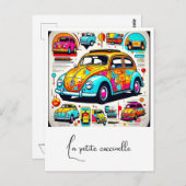 " LEVENDIGE BEETLE " BRIEFKAART (Voorkant / Achterkant)