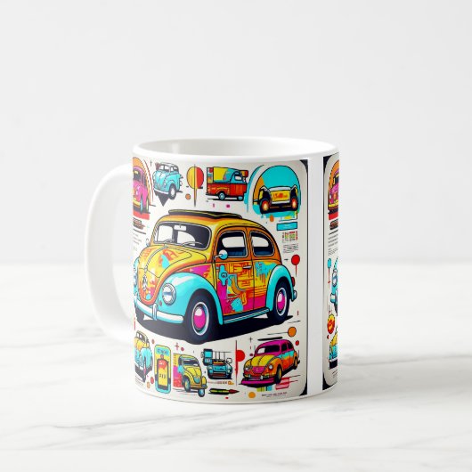 " LEVENDIGE BEETLE " KOFFIEMOK (Voorkant links)