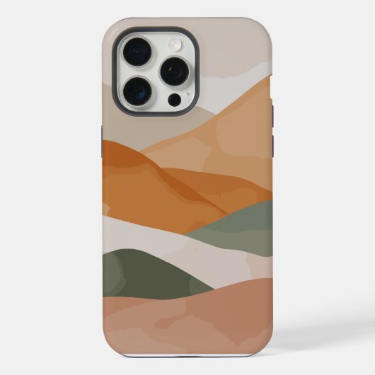 Levendige bergen iPhone hoesje (Achterkant)