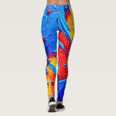 Levendige Berry Vortex Leggings (Achterkant)