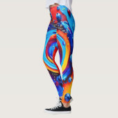 Levendige Berry Vortex Leggings (Links)