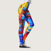 Levendige Berry Vortex Leggings (Rechts)