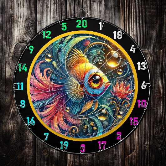 Levendige Betta Dartboard Fun Display Dartbord