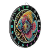 Levendige Betta Fish Dartboard Decor Dartbord (Voorkant Links)