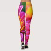 Levendige bij op Bloom Design Leggings (Achterkant)
