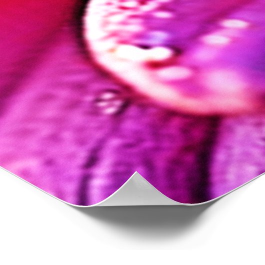 Levendige bij op Bloom Design Poster (Hoek)