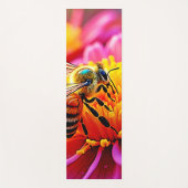 Levendige bij op Bloom Design Yogamat (Voorkant)