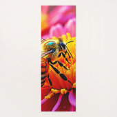 Levendige bij op Bloom Design Yogamat (Achterkant)