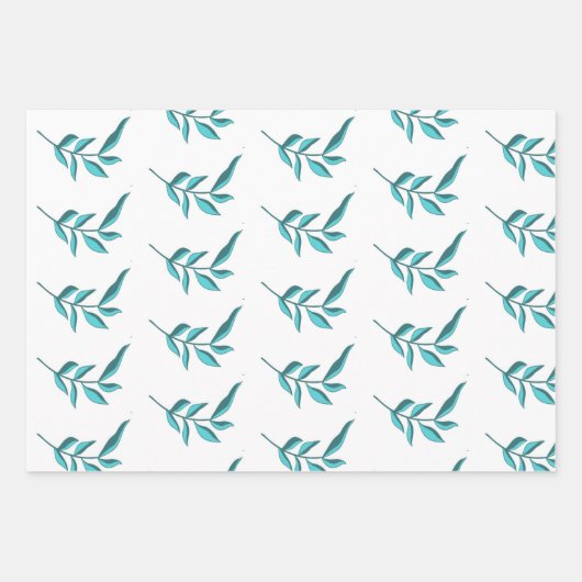 Levendige bladeren inpakpapier vel (Voorkant 2)