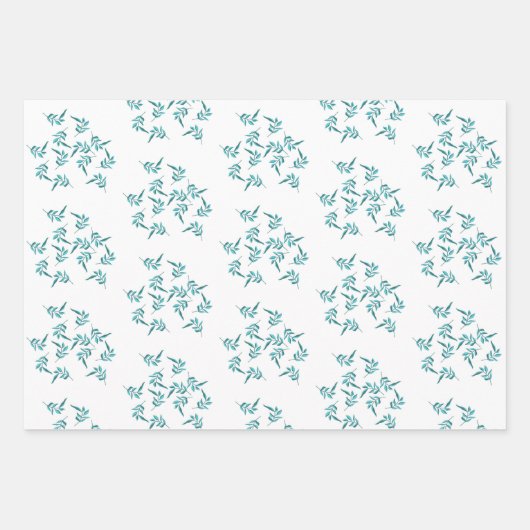 Levendige bladeren inpakpapier vel (Voorkant)