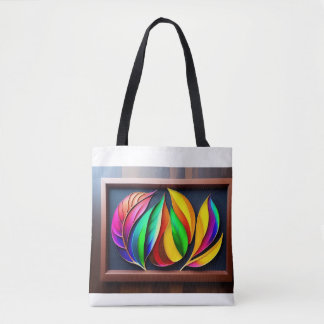 "Levendige bladeren muur kunst" Tote Bag
