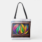 "Levendige bladeren muur kunst" Tote Bag (Achterkant)