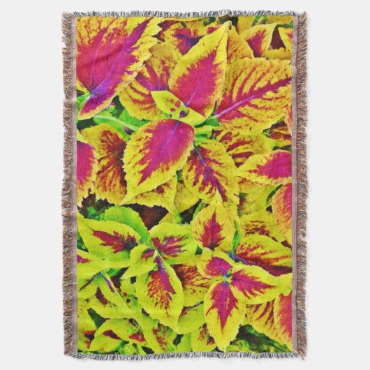 Levendige bladeren patroondans deken (Voorkant Verticaal)