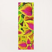 Levendige bladeren patroondans yogamat (Achterkant)