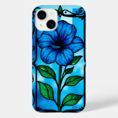 Levendige blauwe bloem Case-Mate iPhone case (Achterkant)