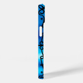Levendige blauwe bloem Case-Mate iPhone case (Achterkant / Rechts)