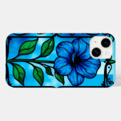 Levendige blauwe bloem Case-Mate iPhone case (Achterkant (horizontaal))