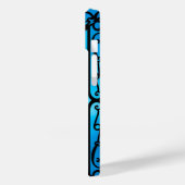 Levendige blauwe bloem Case-Mate iPhone case (Achterkant / Links)