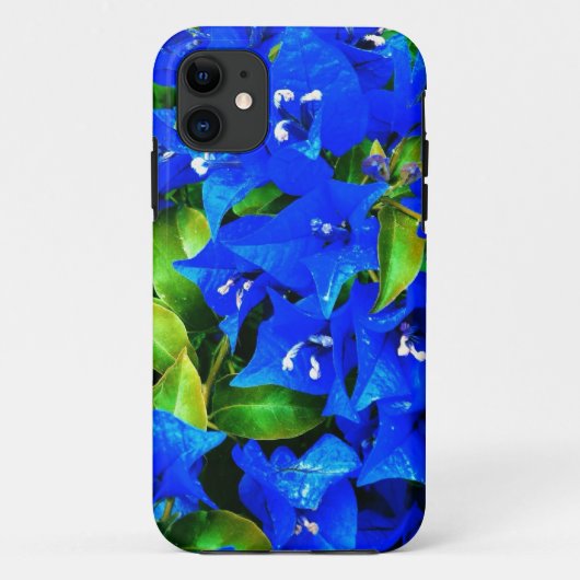 Levendige Blauwe Bougainvillea Bloemen Case-Mate iPhone Case (Achterkant)