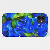 Levendige Blauwe Bougainvillea Bloemen Case-Mate iPhone Case (Achterkant (horizontaal))