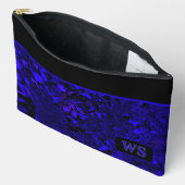 Levendige blauwe cosmetische tas (Open)