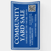 Levendige Blauwe Gemeenschapswerf Verkoopbanner Spandoek (Verticaal)