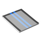 Levendige blauwe koolstofvezel Stijl races Notitieblok (Schuin)