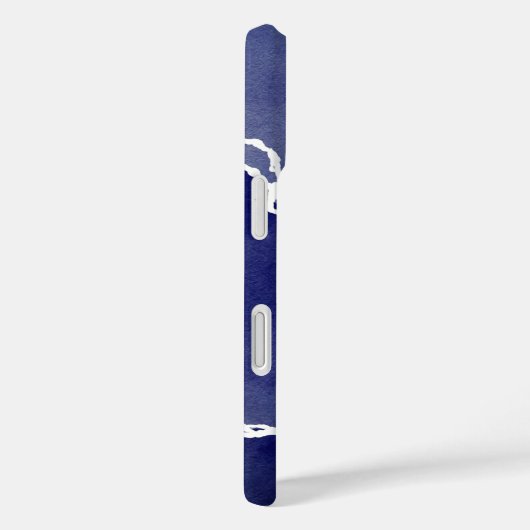 Levendige blauwe kustgetijden Case-Mate iPhone case (Achterkant / Rechts)