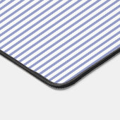 Levendige blauwe strepen bureau mat (Hoek)