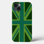Levendige Blauwgroen Uniefaansluiting Case-Mate iPhone Case (Achterkant)