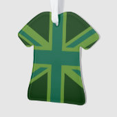 Levendige Blauwgroen Uniefaansluiting Ornament (voorkant)