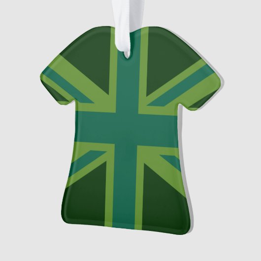 Levendige Blauwgroen Uniefaansluiting Ornament (voorkant)