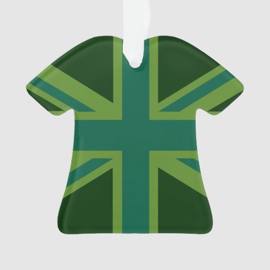 Levendige Blauwgroen Uniefaansluiting Ornament (voorkant)