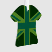 Levendige Blauwgroen Uniefaansluiting Ornament (voorkant)