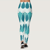 Levendige blauwgroen witte klassieker "Ratti_Creat Leggings (Achterkant)