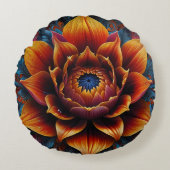 Levendige bloei: een symfonie van kleur rond kussen (Voorkant)