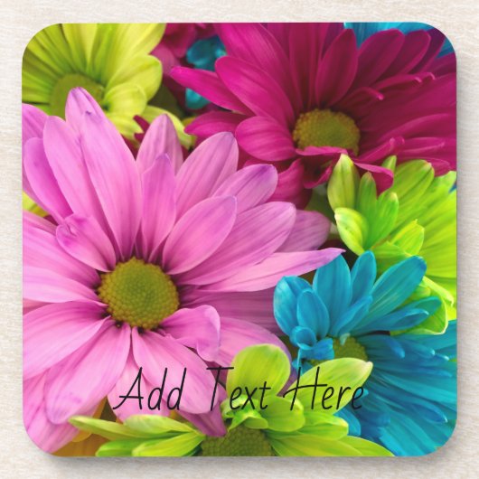 Levendige bloei - kleurrijke bloemkunst bier onderzetter (Voorkant)