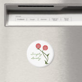 Levendige bloei Magnet, Rood Magneet (Insitu (Vaatwasser))