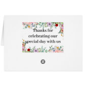 Levendige bloei - Multicolor Bloemen Tafelnummers (Achterkant Horizontaal)