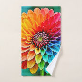 Levendige bloei van hoop en vreugde ontwerp bad handdoek (Handdoek)