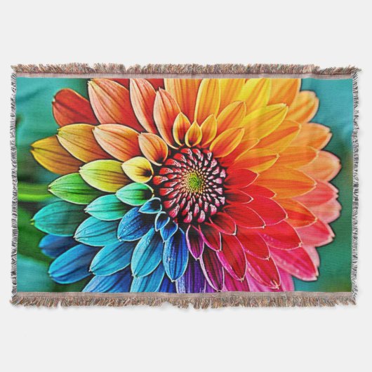 Levendige bloei van hoop en vreugde ontwerp deken (Voorkant)
