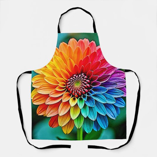 Levendige bloei van hoop en vreugde ontwerp schort (Voorkant)