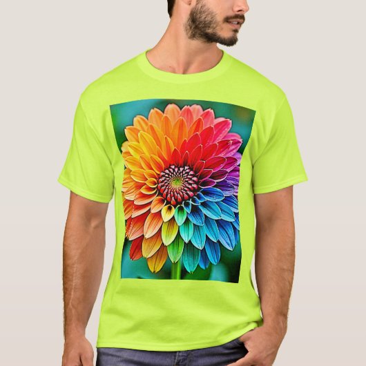 Levendige bloei van hoop en vreugde ontwerp t-shirt (Voorkant)